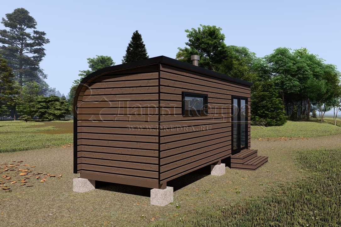 Баня «Парус» из кедра 5х2,2 м