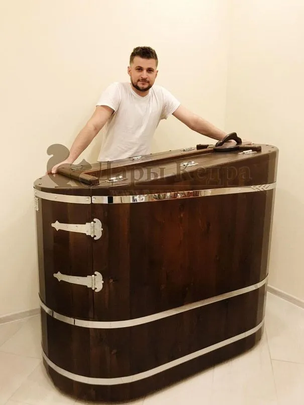 Готовый комплект «Комфорт»: кедровая бочка с парогенератором + био-защита изнутри и снаружи