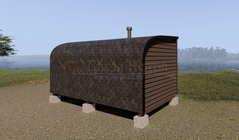 Баня «Парус» из кедра 5х2,2 метра